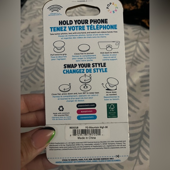 Pop socket with mountain scene - Picture 3 of 5